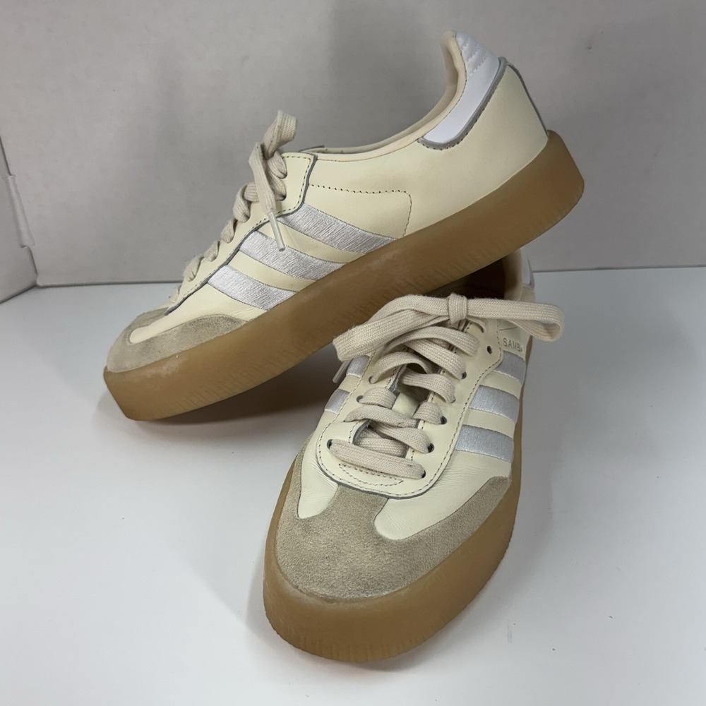 Adidas Originals Samba Women's Casual Shoes Cream Size US 7 - Picture 4 of 7